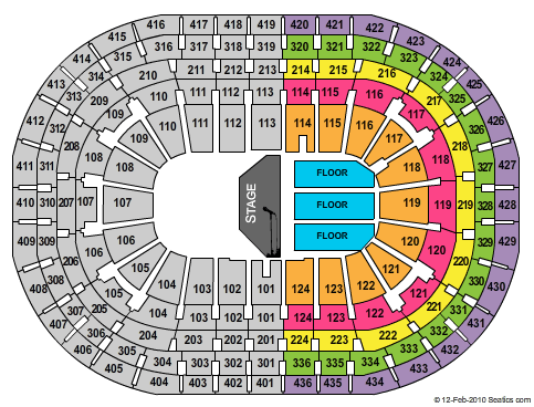 Centre Bell Marjo Seating Chart